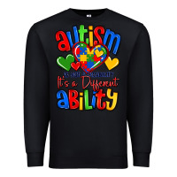 Black autism is not a disability it's a different abilit Premium Sweatshirt - LillyAllenDesigns