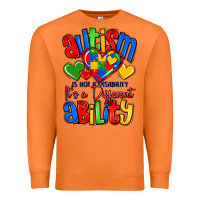 Carrot autism is not a disability it's a different abilit Premium Sweatshirt - LillyAllenDesigns