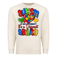 Sandshell autism is not a disability it's a different abilit Premium Sweatshirt - LillyAllenDesigns