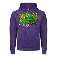 Cloud Purple st patricks shamrock gold rainbow balloon candy truck Vintage Hoodie - FaDigitalArtStudio