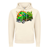 Vintage Artic st patricks shamrock gold rainbow balloon candy truck Vintage Hoodie - FaDigitalArtStudio