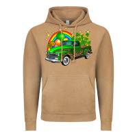 Vintage Camel st patricks shamrock gold rainbow balloon candy truck Vintage Hoodie - FaDigitalArtStudio