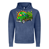 St Patricks Shamrock Gold Rainbow Balloon Candy Truck Vintage Hoodie | Teevron