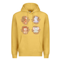 Antique Gold Safari Baby Animal Clipart Premium Hoodie - Bettercallsaul