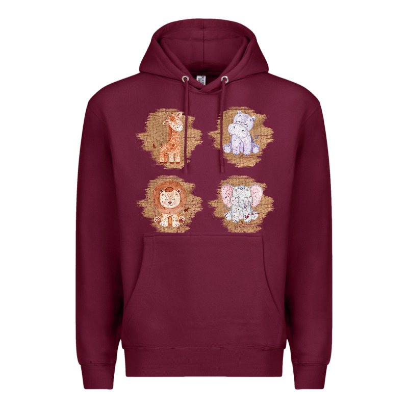 Safari Baby Animal Clipart Premium Hoodie by Bettercallsaul | Teevron