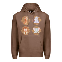 Chestnut Safari Baby Animal Clipart Premium Hoodie - Bettercallsaul