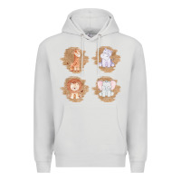 Dove Grey Safari Baby Animal Clipart Premium Hoodie - Bettercallsaul