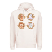 Pale Pink Safari Baby Animal Clipart Premium Hoodie - Bettercallsaul