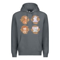 Rock Safari Baby Animal Clipart Premium Hoodie - Bettercallsaul