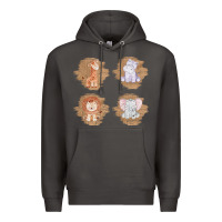 Smoke Safari Baby Animal Clipart Premium Hoodie - Bettercallsaul