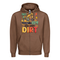 Chestnut just a boy who loves dirt Zipper Hoodie - MaliasSmallBusiness