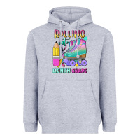 Heather Grey rolling into eighth grade Heavyweight Hoodie - BundleAndBundleShop