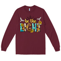 Burgundy be the light Long Sleeve Tee - NancyCooperArtShop