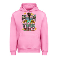 Fuchsia Pink mom of twin girls mother's day Urban Hoodie - CowGirlArtShop
