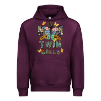 Mauve Wine mom of twin girls mother's day Urban Hoodie - CowGirlArtShop