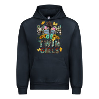 Navy mom of twin girls mother's day Urban Hoodie - CowGirlArtShop