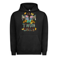 Pigment Black mom of twin girls mother's day Urban Hoodie - CowGirlArtShop