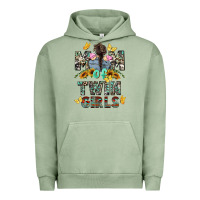 Pigment Oil Green mom of twin girls mother's day Urban Hoodie - CowGirlArtShop