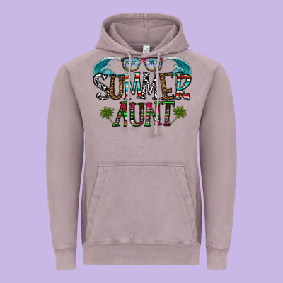 Summer Aunt Vintage Hoodie Designed By Cowhidedigitalart