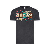 Vintage Black daisy mamaw Vintage Tee - AdoDesignShop
