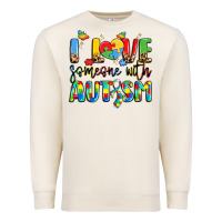 Sandshell i love someone with autism Premium Sweatshirt - LillyAllenDesigns