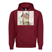 Burgundy nail boss Zipper Hoodie - MaliasSmallBusiness