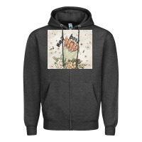 Charcoal Heather nail boss Zipper Hoodie - MaliasSmallBusiness