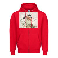 Red nail boss Zipper Hoodie - MaliasSmallBusiness