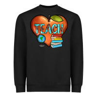 Black teach heart Heavyweight Sweatshirt - JahusDesignShop