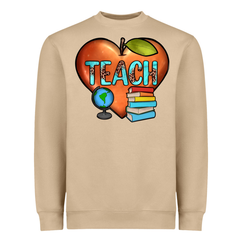 Teach Heart Heavyweight Sweatshirt by JahusDesignShop | Teevron