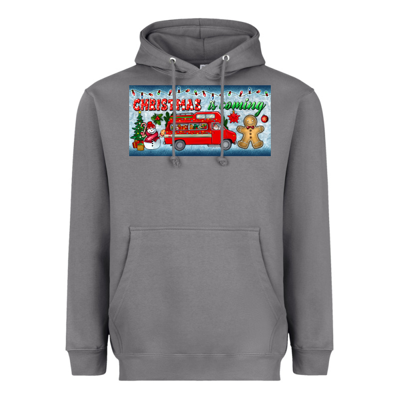 Christmas Is Coming License Plate Heavyweight Hoodie by BundleAndBundleShop | Teevron