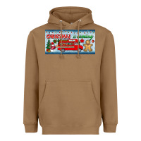 Toasted Coconut christmas is coming license plate Heavyweight Hoodie - BundleAndBundleShop