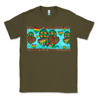Army Green western hearts autism cup Classic Tee - Artiststas