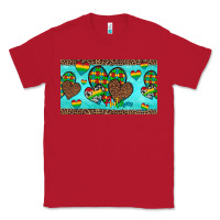 Red western hearts autism cup Classic Tee - Artiststas
