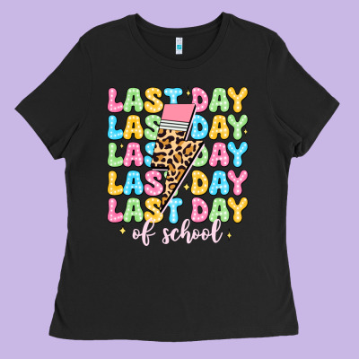 Last Day Of School Ladies Tee Designed By Jahusdesignshop