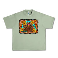 Oil Green Thanksgiving Turkey Urban Heavy Tee - Artiststas