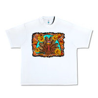 White Thanksgiving Turkey Urban Heavy Tee - Artiststas