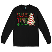 Black it's the most wonderful time of the year christmas tree cake Long Sleeve Tee - Jasminsmagicworld