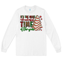 White it's the most wonderful time of the year christmas tree cake Long Sleeve Tee - Jasminsmagicworld