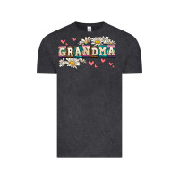 Vintage Black daisy grandma Vintage Tee - AdoDesignShop