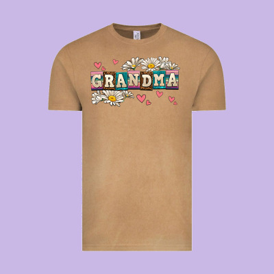 Daisy Grandma Vintage Tee Designed By Adodesignshop