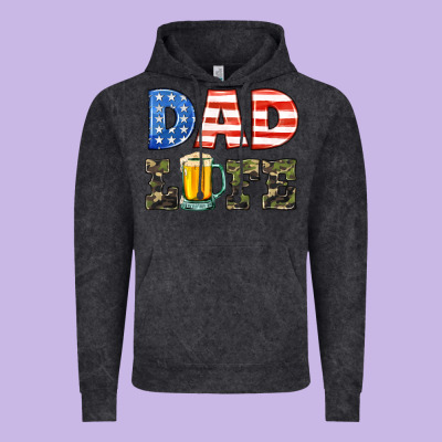 Dad Life Vintage Hoodie Designed By Hra Design Shop