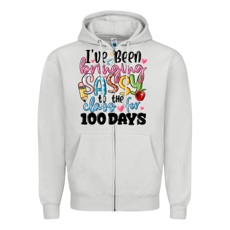 100 Days Of School Zipper Hoodie by MaliasSmallBusiness | Teevron