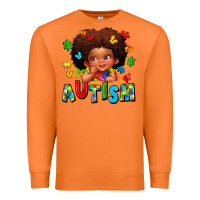 Carrot autism afro girl Premium Sweatshirt - LillyAllenDesigns