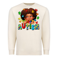 Sandshell autism afro girl Premium Sweatshirt - LillyAllenDesigns