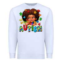 Autism Afro Girl Premium Sweatshirt | Teevron