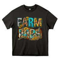 Asphalt western farm babe Heavy Core Tee - texasbilliewilder