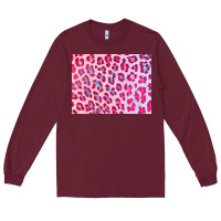 Burgundy leopard background pink shimmer 3200x2400 Long Sleeve Tee - AdoDesignShop