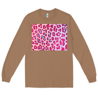 Toasted Coconut leopard background pink shimmer 3200x2400 Long Sleeve Tee - AdoDesignShop