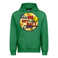 Emerald take me out to the ball game softball Urban Hoodie - CowGirlArtShop